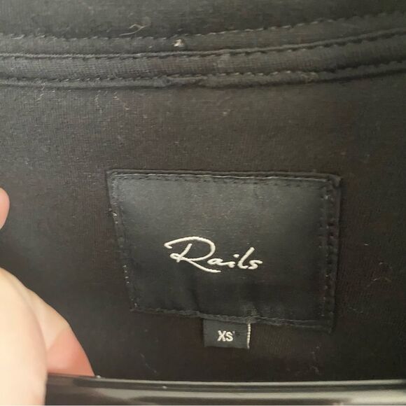 Rails Saga Leopard Print Teddy Quarter-Zip Pullover Jacket - Picture 5 of 8